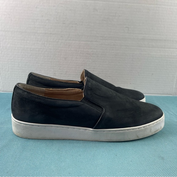 Vionic midi Womens Shoes Black Suede Slip On Stretch Comfort Loafers Flats - Picture 2 of 13
